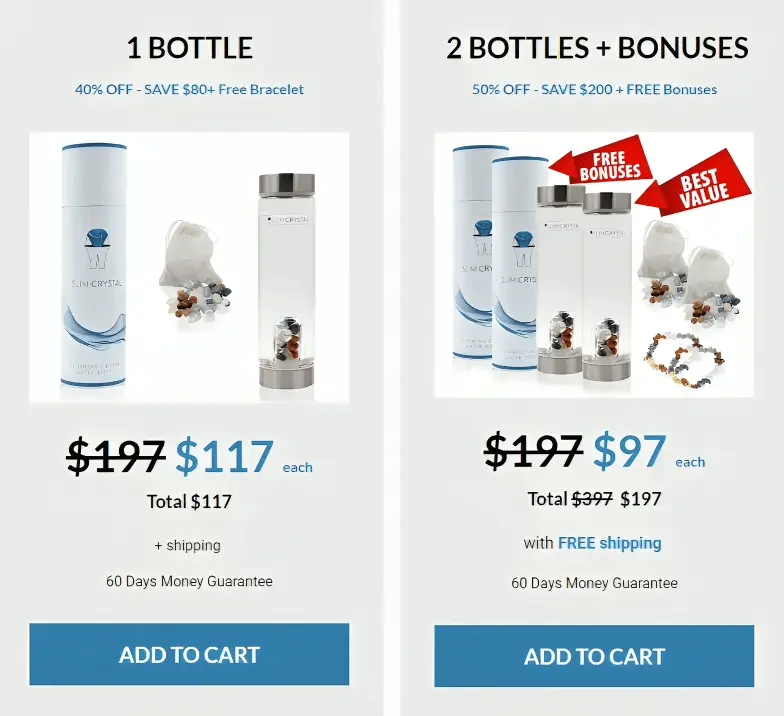 slimcrystal pricing